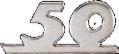 Cif Plate &quot;50&quot; Front für Vespa 50 Special