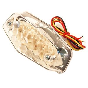 Fanale posteriore a leds trasparente LUCAS omologato