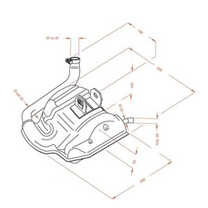 Marmitta per Vespa PX 125 150 modello originale SITO