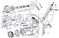 Smotol Tav  5 - Forcella e mozzo ruota anteriore  Vespa 50 L