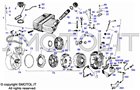 Tavola esploso ricambi frizione Ape 601