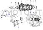 Tavola esploso ricambi motore Ape 50