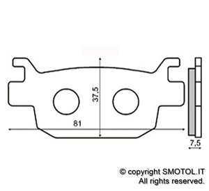 Pasticche freno posteriore HONDA SH 300
