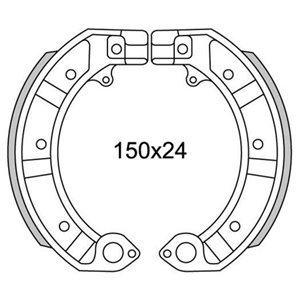 Serie ganasce anteriore per Vespa 50 PK 125 150 200 PX RALLY GS