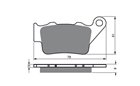 Serie pasticche posteriore YAMAHA TT 600