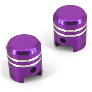 Coppia tappi copri valvola per SCOOTER VESPA MOTO colore VIOLA