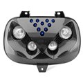 One Fanale anteriore maschera CARBON LOOK con faro alogeno + LED BW'S