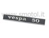 Targhetta posteriore "Vespa 50" per Vespa 50 N L R