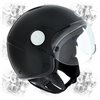 Leichte Helm demijet zugelassen Paku BASIC glänzenden schwarzen Visier geformten