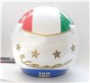 Demijet zugelassenen Helm Licht getaggt ITALIAN Vespa-Modell KAYE perlweiß mit Visiera