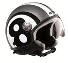 Demijet zugelassenen Helm Licht Helmo Ottovolante GREY Visier Luftfahrt
