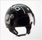 Demijet zugelassenen Helm Licht Helmo OMEN Black and Grey Hats Air Force