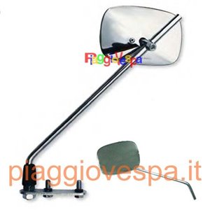 Specchio sinsitro VESPA 50 SPECIAL rettangolare cromato