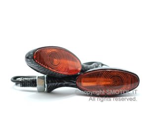 Coppia frecce SLIM moto e scooter corte ARANCIO