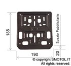 Portatarga europeo per Scooter e Moto oltre 100 CC