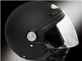 JFM Demijet zugelassenen Helm mit Visier ultraleichte Modell JFM 418-Farbe Schwarz Gummi