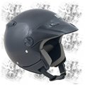 CGM Demijet zugelassenen Helm Rhule BASIC glänzend schwarz mit Kappe