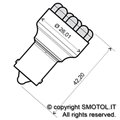 Rms Lampade 12 Volt a LED BA15S S25 12 Arancione