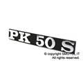 RMS Targhetta laterale " PK 50 S " per VESPA 50 PK S 
