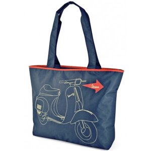 Borsa Shopper originale VESPA di colore blu