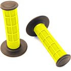 Paar Knöpfe für MOTO SCOOTER schwarz und gelb Rennmodell