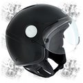 CGM Leichte Helm demijet zugelassen Paku BASIC glänzenden schwarzen Visier geformten