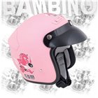 DEVIL zugelassenen Helm demijet für baby pink mit Deckel