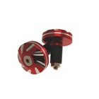 Gegengewichte Lenker HELIX CHROME RED maxi Scooter