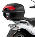 Bauletto 30 litri per moto e scooter nero goffrato maxiscooter Vespa modello TOP CASE K30 KAPPA
