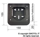 Portatarga europeo per Scooter Vespa e Ape 50