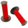 Coppia manopole per MOTO e SCOOTER colore nero rosso modello racing   
