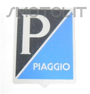 Emblema rettangolare piccolo VESPA 50 125 prime serie 25x28 mm